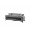 Canapea Extensibila Hermes, 222x88x88 cm, Stofa, Gri picture - 4