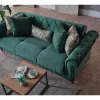 Canapea Extensibila Ibiza 3L, 238x85x91 cm, Verde picture - 4