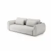 Canapea Extensibila Umea, 257x108x92 cm, Stofa, Gri Platina picture - 5
