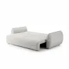 Canapea Extensibila Umea, 257x108x92 cm, Stofa, Gri Platina picture - 9