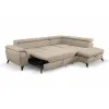 Coltar Extensibil Aldeia, 251.5x200x70/90 cm, Stofa - Beige Inchis picture - 5