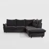 Coltar Extensibil Almeria, PR2, 250x220x95 cm, Stofa Reven 18, Grafit picture - 1