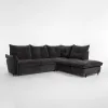 Coltar Extensibil Almeria, PR2, 250x220x95 cm, Stofa Reven 18, Grafit picture - 2
