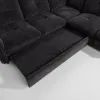 Coltar Extensibil Almeria, PR2, 250x220x95 cm, Stofa Reven 18, Grafit picture - 6