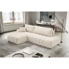 Coltar Extensibil Ballo, 276x176x88 cm, Stofa, Crem picture - 1