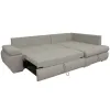 Coltar Extensibil Haris, 265x174x88 cm, Stofa, Beige Inchis-Lumos 31 picture - 6