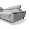 Coltar Extensibil Mario, 263x210x77-93 cm, Stofa Aragon 80 Gri Deschis picture - 4