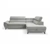 Coltar Extensibil Mario, 263x210x77-93 cm, Stofa Aragon 80 Gri Deschis picture - 1