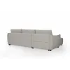 Coltar Extensibil Tulia, Sezlong Universal, 284x162x94 cm, Stofa, Gri Deschis, picture - 6