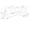Coltar Giovanni, 300x236x100 cm, Stofa Perfect Harmony 90 - Grafit picture - 4