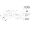Coltar Fix Morgan, 262x184x87 cm, Stofa Grafit/Gri Inchis picture - 7