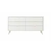 Comoda 6 Sertare, Lante 163-6S, 163.2x38x81.2 cm, MDF, Alb picture - 2