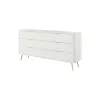 Comoda 6 Sertare, Lante 163-6S, 163.2x38x81.2 cm, MDF, Alb picture - 1