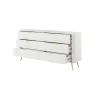 Comoda 6 Sertare, Lante 163-6S, 163.2x38x81.2 cm, MDF, Alb picture - 4