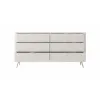Comoda 6 Sertare, Lante 163-6S, 163.2x38x81.2 cm, MDF, Beige picture - 4
