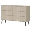 Comoda Larnaca VG04, 6 Sertare, 138x40x88 h cm, Pal Melaminat/MDF - Casmir picture - 2