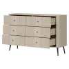 Comoda Larnaca VG04, 6 Sertare, 138x40x88 h cm, Pal Melaminat/MDF - Casmir picture - 3