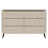 Comoda Larnaca VG04, 6 Sertare, 138x40x88 h cm, Pal Melaminat/MDF - Casmir picture - 4