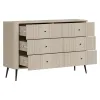 Comoda Larnaca VG04, 6 Sertare, 138x40x88 h cm, Pal Melaminat/MDF - Casmir picture - 6