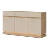 Comoda Milton 3 Usi+3 Sertare ML03, 163.5x40.5x88 h cm, Pal Melaminat/MDF, Stejar Cremona/Casmir picture - 1