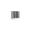 Comoda Semi Inalta Iris, 4 Usi, 105.5x40.5x122.5 h cm, Riflaj, Gri picture - 2