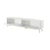 Comoda TV Lante RTV200-2D, 200x38x51.2 cm, MDF, Alb picture - 4