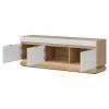 Comoda TV Milton ML01, 163.5x40.5x58.5 h cm, Pal Melaminat/MDF, Stejar Cremona/Alb Mat picture - 2