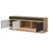 Comoda TV Milton ML01, 163.5x40.5x58.5 h cm, Pal Melaminat/MDF, Stejar Cremona/Antracit picture - 2
