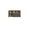 COMODA TWENTY 2D2S TWEK02,150X40X86 CM, ALB/GRI/STEJAR picture - 2