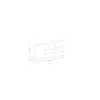 COMODA TWENTY 2D2S TWEK02,150X40X86 CM, ALB/GRI/STEJAR picture - 3