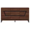 Comoda Vero 3 Usi + Sertar VR03, 163.5x38.5x86 h cm, Pal Melaminat/MDF, Nuc Inchis picture - 1