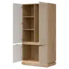 Dulap 2 Usi Milton ML08, 95x55.5x193.5 h cm, Pal Melaminat/MDF, Stejar Cremona/Casmir picture - 2