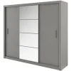 Dulap cu usi culisante IDEA ID-01, 250x60x215 cm, Gri picture - 1