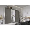 Dulap cu usi culisante IDEA ID-01, 250x60x215 cm, Gri picture - 2