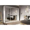 Dulap cu usi culisante IDEA ID-01-3L, 250x60x215 cm, Alb picture - 1