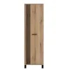 Dulap Noel NE07, Cu Polite, 58x39x194 cm, Stejar Evoke/Negru picture - 1