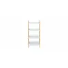 Etajera cu 4 rafturi,  Alis 11266, 39x29.5x85 cm, Bambus/MDF, Alb/Natur picture - 1