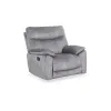 Fotoliu Cu Recliner Georgia 51197M, 94x96.5x101.5 cm, Microfirba, Gri picture - 2