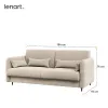 Lenart BED CONCEPT - Ansamblu Pat rabatabil de perete vertical cu mecanism pneumatic 160x200 +2 dulapuri si Canapea, Stejar Artisan picture - 3
