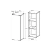 Living 3D, 220x45x53.55 cm, Alb/Stejar Craft Auriu picture - 5