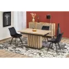 Masa Extensibila HAGEN 160, 160-210x90x76 cm, Stejar Artisan/Negru picture - 3