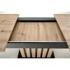 Masa Extensibila HAGEN 160, 160-210x90x76 cm, Stejar Artisan/Negru picture - 5