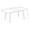 Masa Extensibila Lini, 138-178x85x76 cm, Pal Melaminat, Stejar Rivioli picture - 7