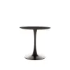 Masa Rotunda Marseille, Ø100 cm, Metal/MDF, Neagra picture - 2