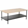 Masuta de Cafea Verna B, 100x50x40 cm, Metal/Pal Melaminat, Negru/Stejar picture - 1