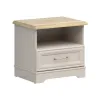Noptiera Flandra cu Sertar, 54x41x50 h cm, Pal Melaminat/MDF, Casmir/Stejar Mauvella picture - 1