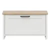 Pantofar Loksa, 85x37x49 cm, Pin Alb/Stejar Gradson picture - 1