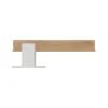 Polita Milton ML10, 163.5x23x46.5 h cm, Pal Melaminat/MDF,  Stejar Cremona/Alb Mat picture - 2