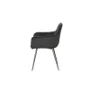 Scaun Marek, 57x60x83 cm, Velvet Negru picture - 7