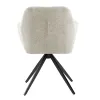 Scaun Mesola, 59x63.5x86 cm, Metal/Stofa, Beige picture - 4